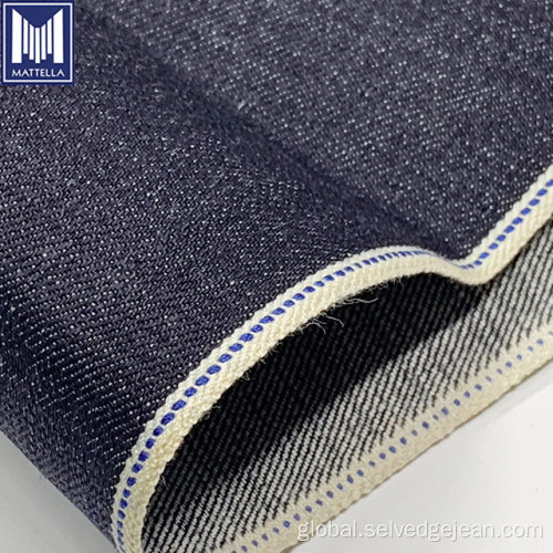 Woven Cotton Fabric For Men 14oz japanese cross slub selvedge denim fabric Supplier